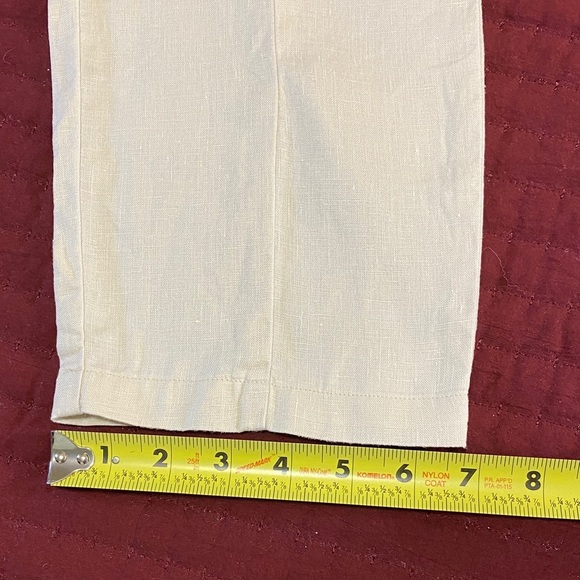 Quince 100% Linen Women's Cream Wide Leg Pants XS - Picture 4 of 7